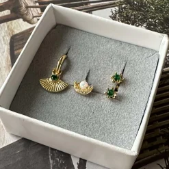 VIAMAJA Mix box TULISA med 4 øreringe - Sterling Silver Outlet