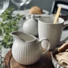 VIAMAJA Mælkekande Riflet - Porcelæn New