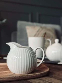 VIAMAJA Mælkekande Riflet - Porcelæn New