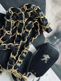 VIAMAJA Mobil / Nøglesnor – Black leather Best
