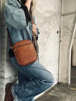 VIAMAJA Mobiltaske / Crossover – Cognac Discount