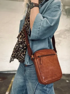 VIAMAJA Mobiltaske / Crossover – Cognac Discount