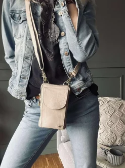 VIAMAJA Mobiltaske - Sand / gold Outlet