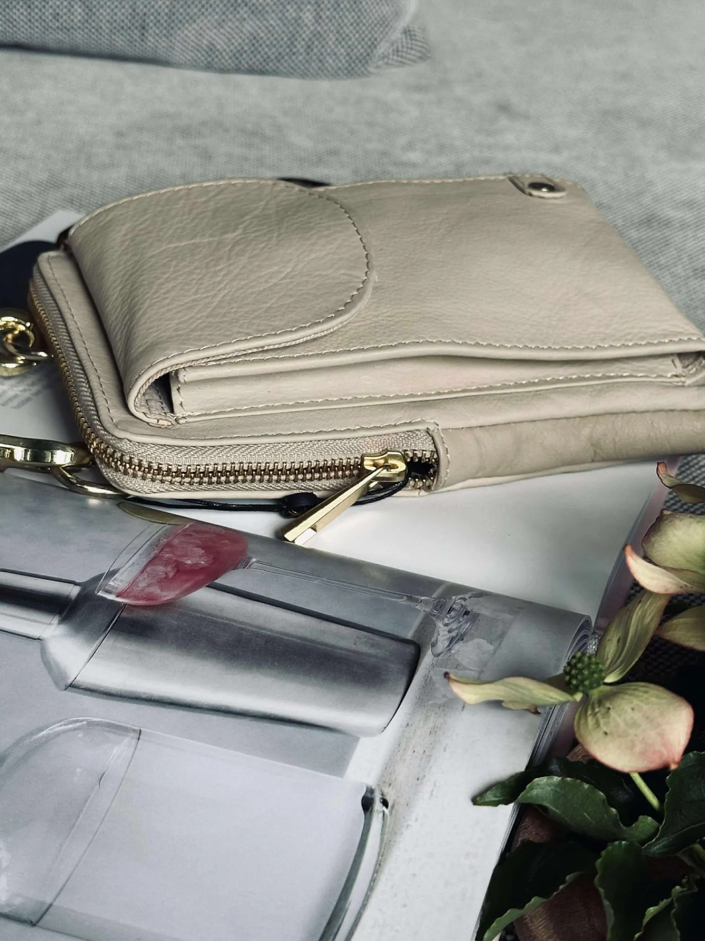 VIAMAJA Mobiltaske - Sand / gold Outlet