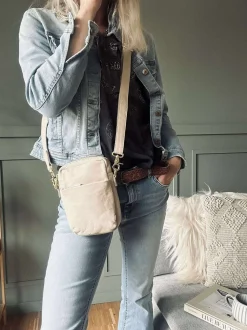 VIAMAJA Mobiltaske Liva - Sand / Gold Hot