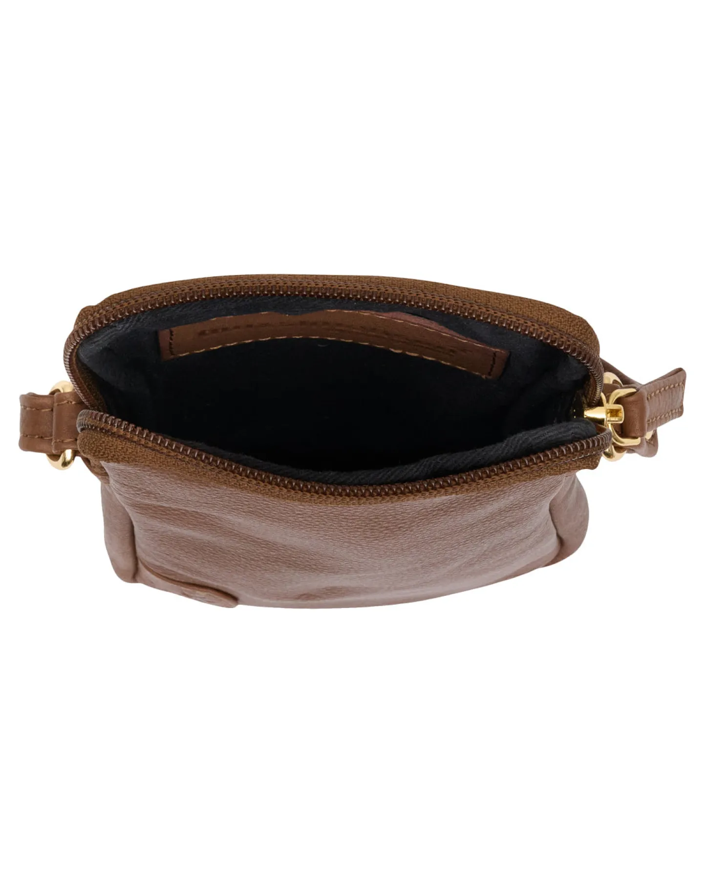 VIAMAJA Mobiltaske Misse - Coffee / gold Clearance