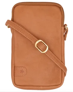VIAMAJA Mobiltaske Misse - Cognac / gold