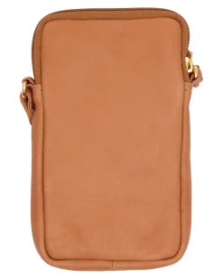 VIAMAJA Mobiltaske Misse - Cognac / gold