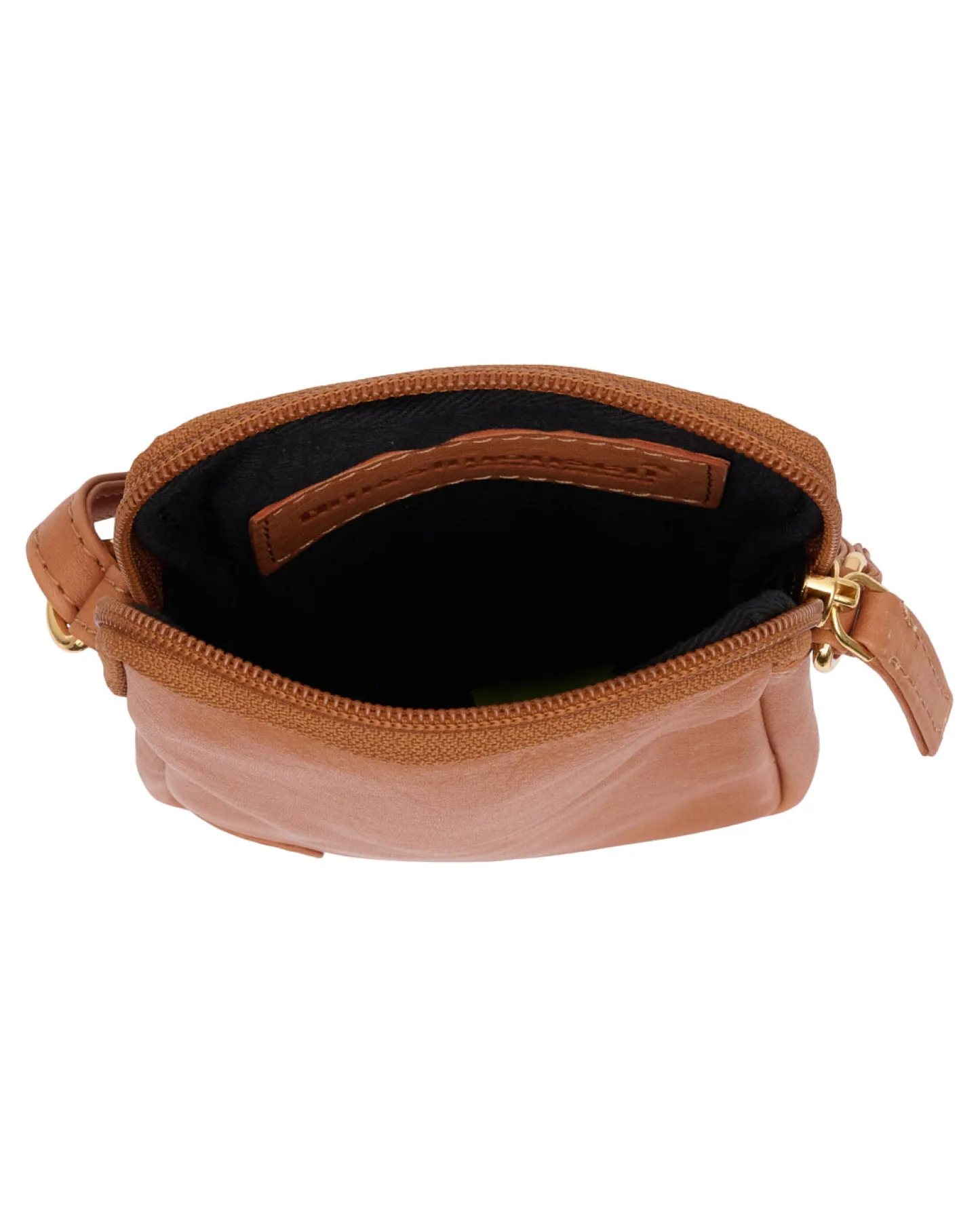 VIAMAJA Mobiltaske Misse - Cognac / gold