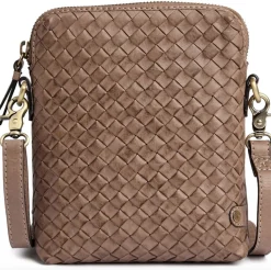 VIAMAJA Mobiltaske Sofya- Håndflettet Dark taupe Outlet