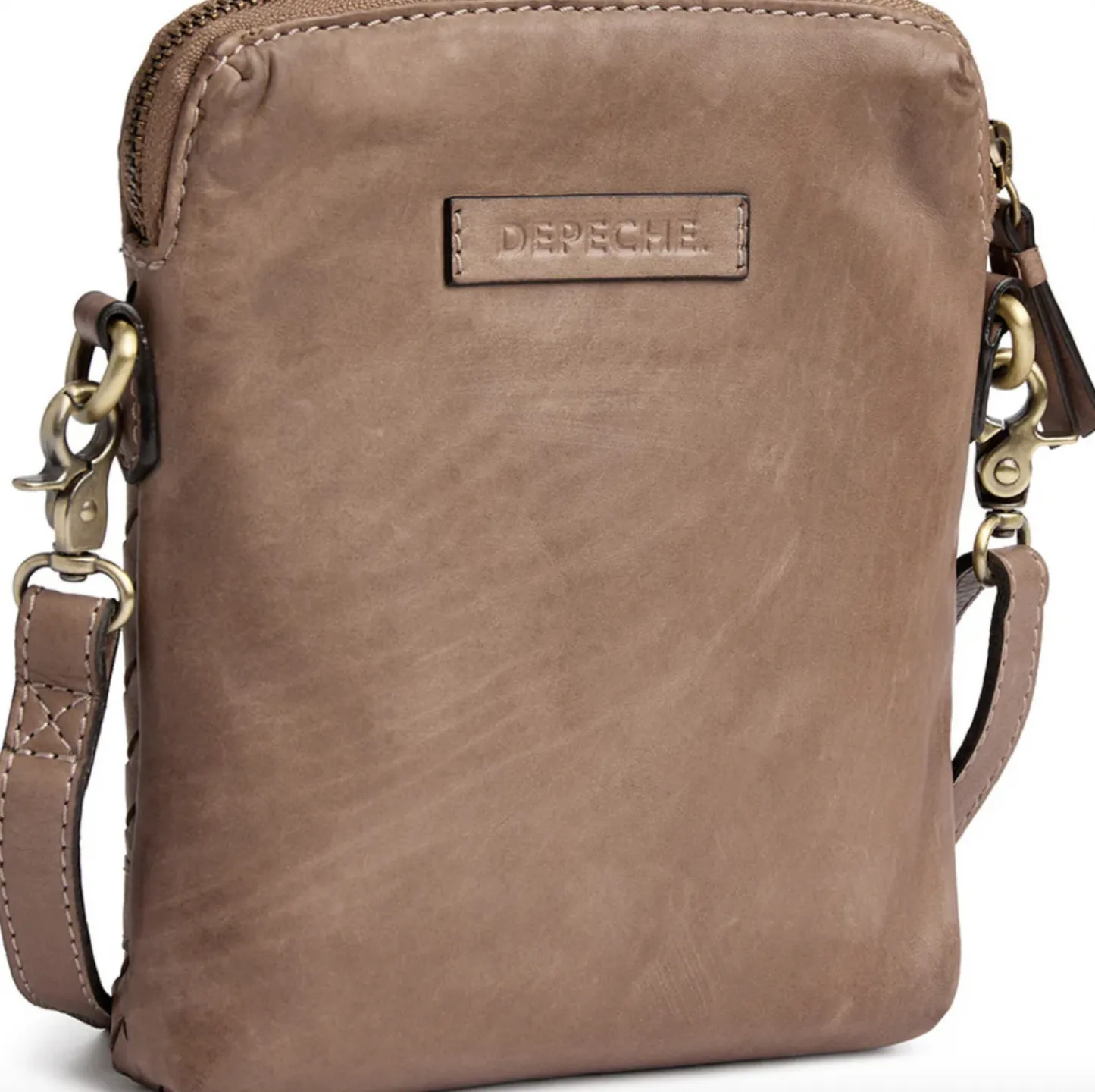 VIAMAJA Mobiltaske Sofya- Håndflettet Dark taupe Outlet