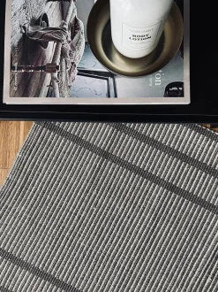VIAMAJA Måtte Recycling Beige strib - 50x80 Best