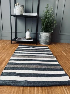 VIAMAJA Måtte Recycling strib - 50x80 Grå/beige/natur Best