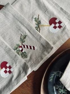 VIAMAJA Mundservietter Jul Nostalgi - 4 stk New
