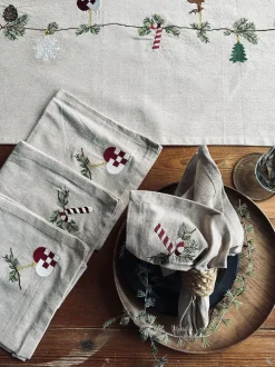 VIAMAJA Mundservietter Jul Nostalgi - 4 stk New