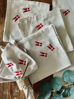 VIAMAJA Mundservietter med flag – 4 stk Online