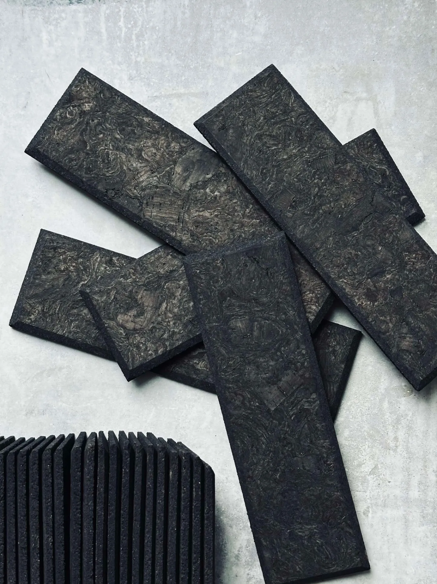 VIAMAJA Mursten i kork - Dark pakke med 62 stk Clearance