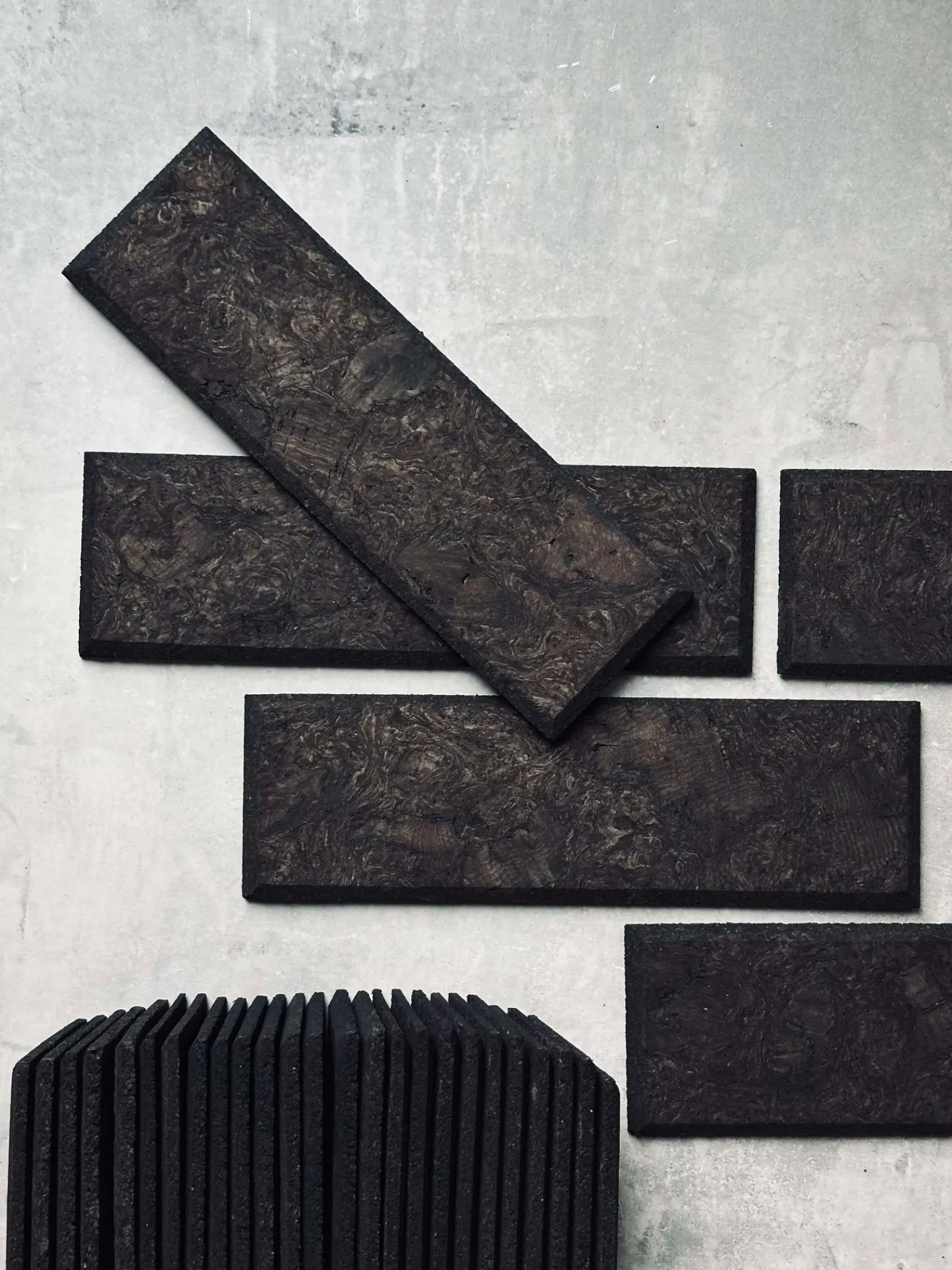 VIAMAJA Mursten i kork - Dark pakke med 62 stk Clearance