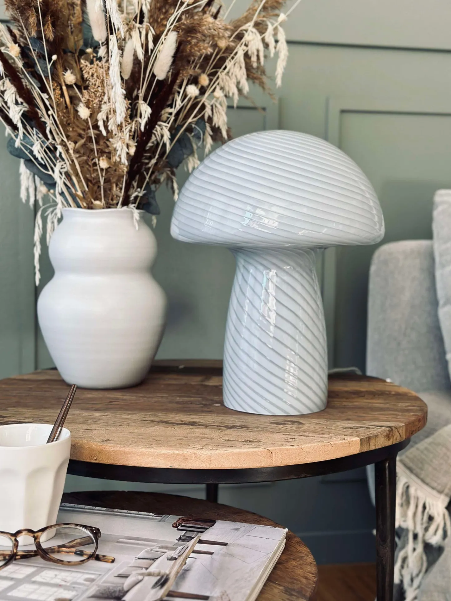 VIAMAJA Mushroom Elsa - Grå 32cm Clearance