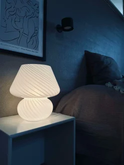 VIAMAJA Mushroom Large - Hvid mundblæst glas Discount