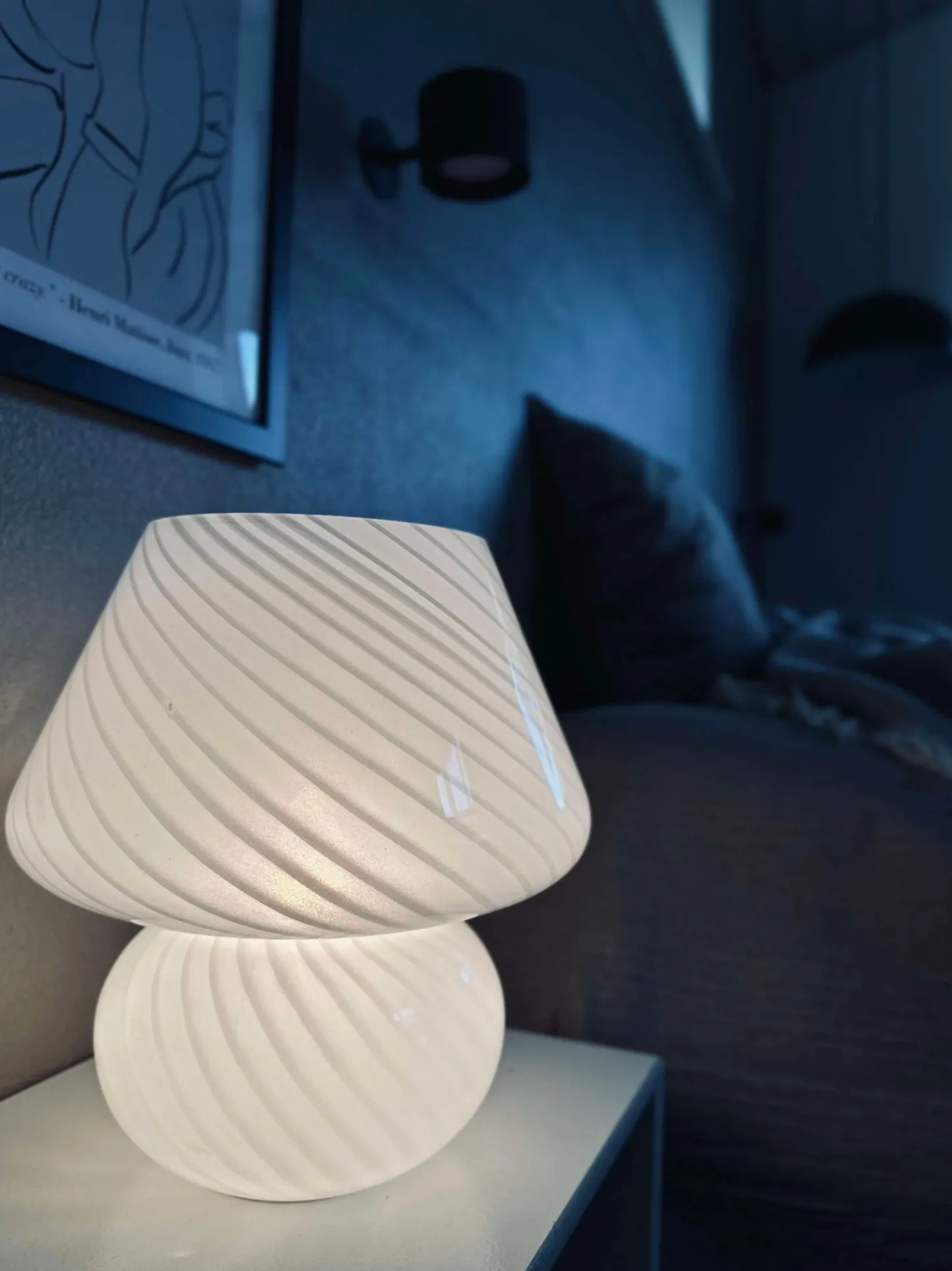 VIAMAJA Mushroom Large - Hvid mundblæst glas Discount