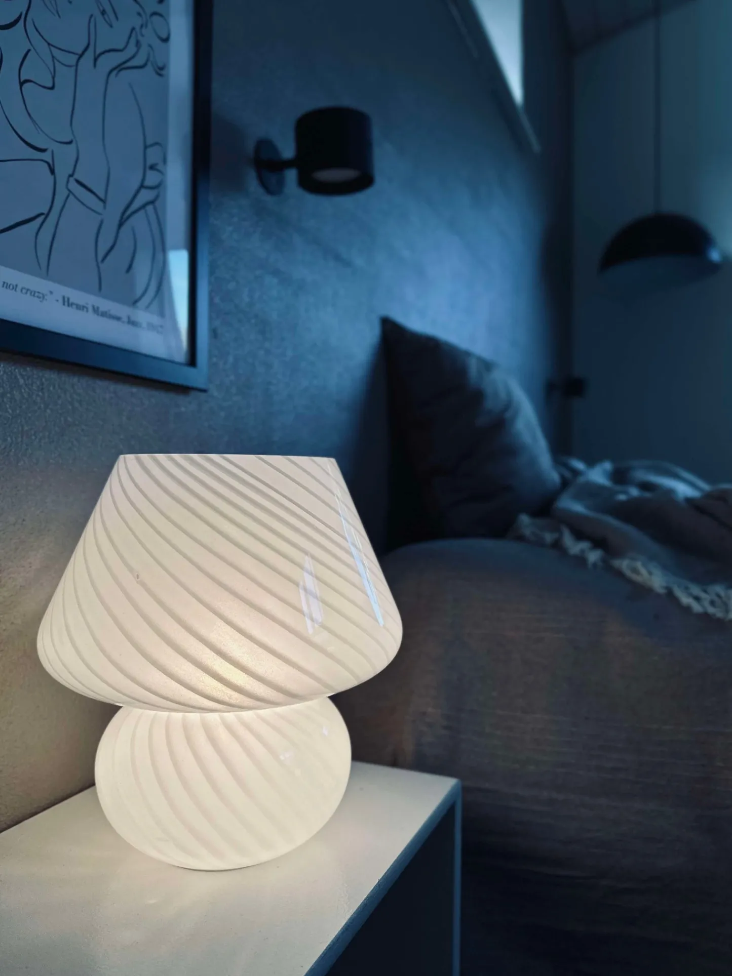 VIAMAJA Mushroom Large - Hvid mundblæst glas Discount