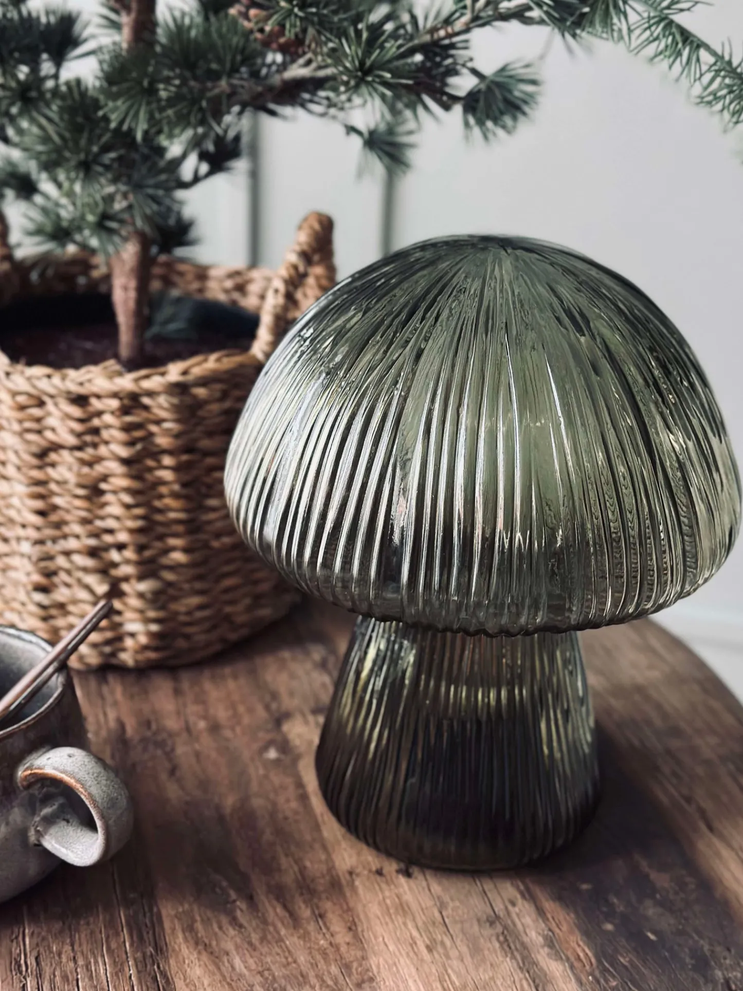 VIAMAJA Mushroom med riller 25cm - Grøn Sale