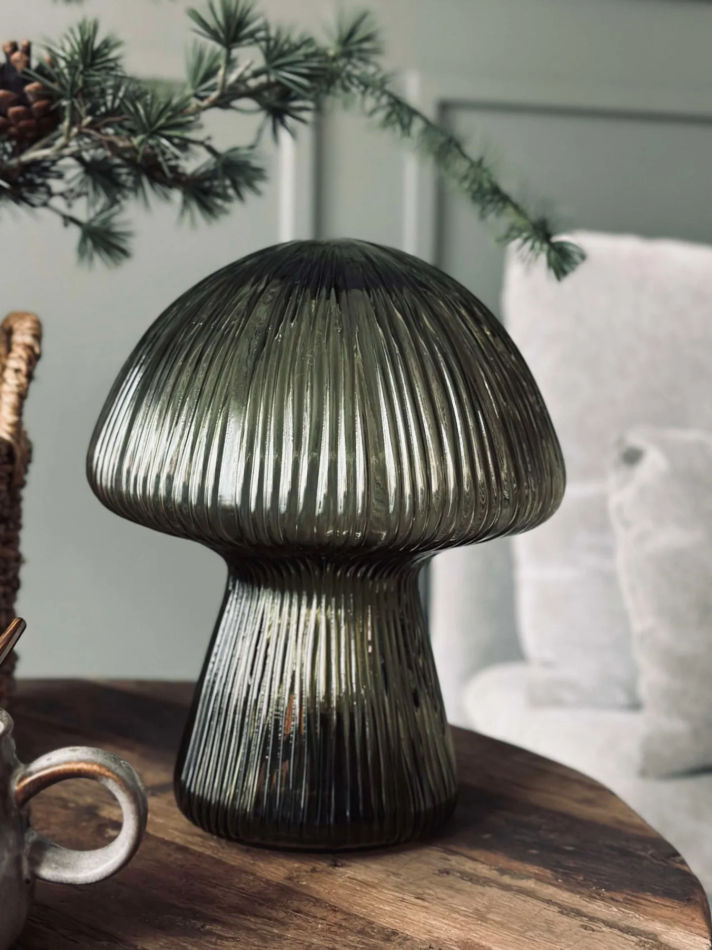 VIAMAJA Mushroom med riller 25cm - Grøn Sale