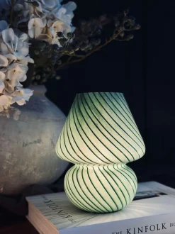 VIAMAJA Mushroom Medium - Grøn mundblæst glas Hot