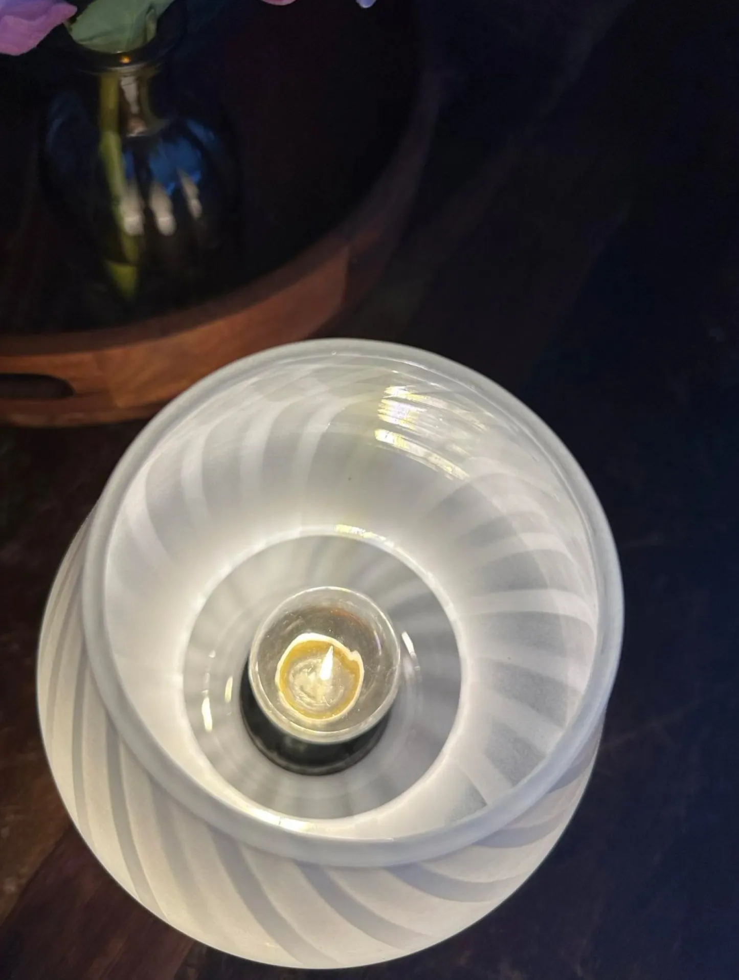 VIAMAJA Mushroom Medium – Hvid mundblæst glas Hot
