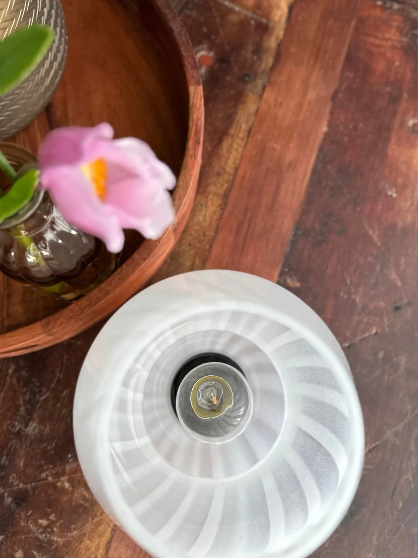 VIAMAJA Mushroom Medium – Hvid mundblæst glas Hot