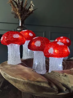 VIAMAJA Mushroom Sæt med 5 lamper - Godkendt til inde og ude Best