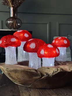 VIAMAJA Mushroom Sæt med 5 lamper - Godkendt til inde og ude Best