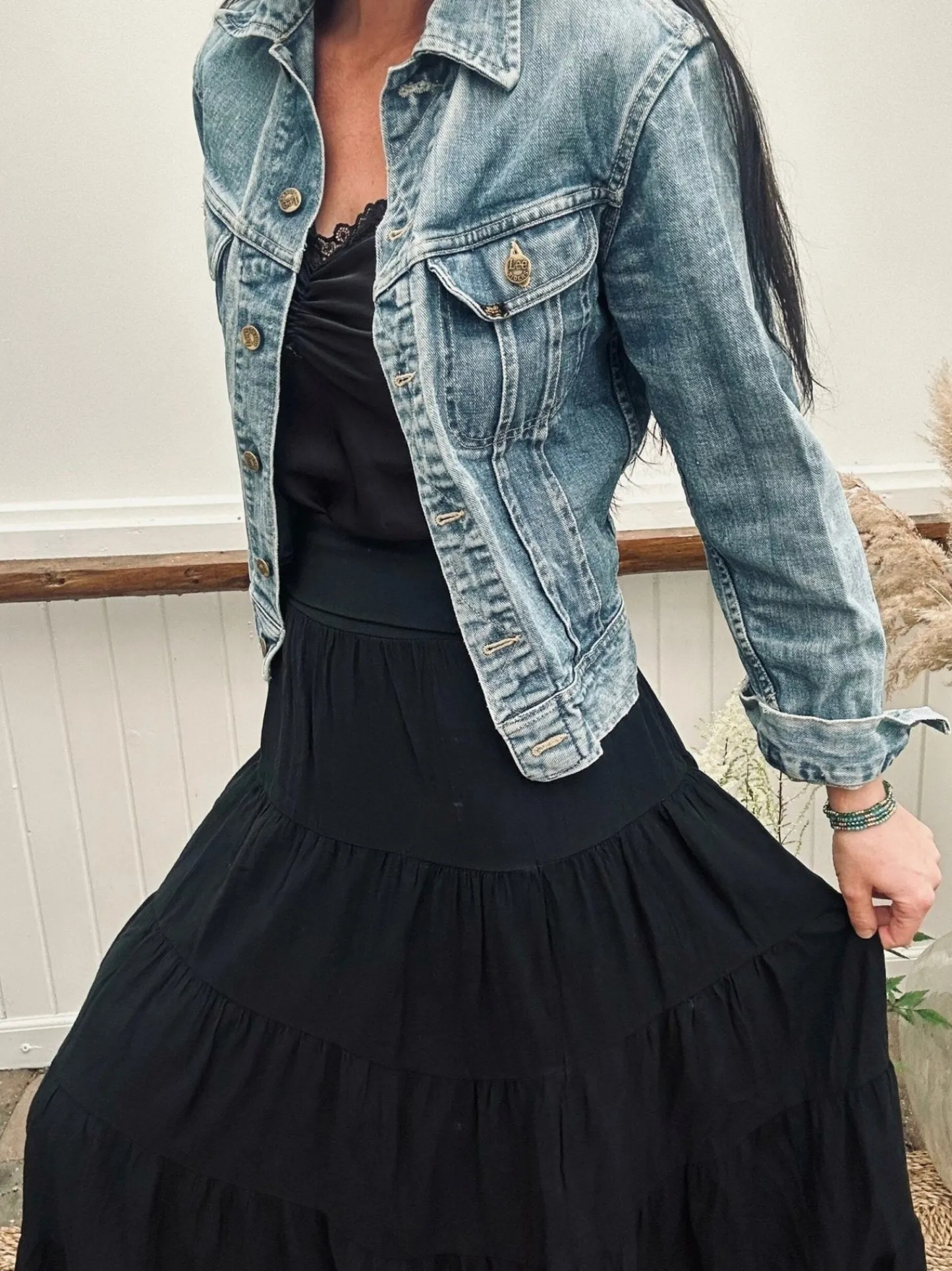 VIAMAJA Nederdel Boheme cotton – S/M Black Clearance