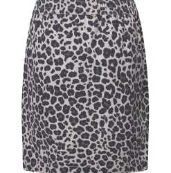 VIAMAJA Nederdel Jane Leopard Grey Best