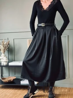 VIAMAJA Nederdel Leonora black Clearance