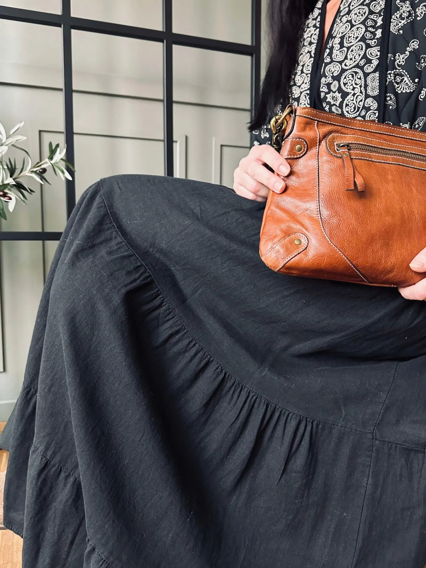 VIAMAJA Nederdel med smock - Black Discount