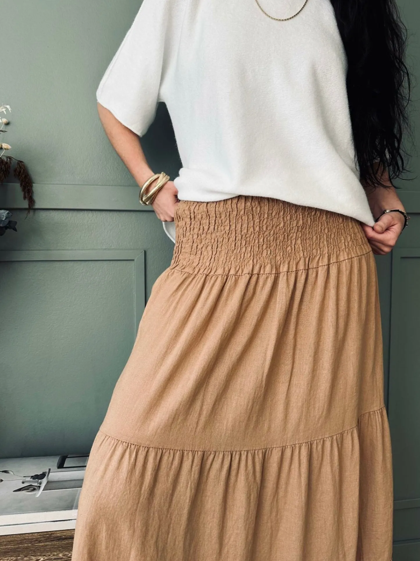 VIAMAJA Nederdel med smock - MACCHIATO Sale