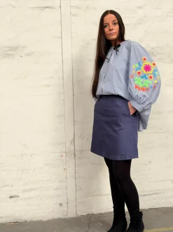 VIAMAJA Nederdel Sidsel - Dark denim