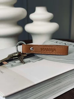 VIAMAJA Nøglering - Cognac læder Online