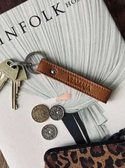 VIAMAJA Nøglering - Cognac læder Online