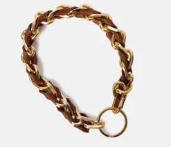 VIAMAJA Nøglesnor – Walnut / Gold Sale