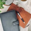 VIAMAJA Notesbog BIRK i skind - Sort - A5