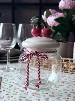 VIAMAJA Opbevaringsglas med kirsebær - 1200ml Best