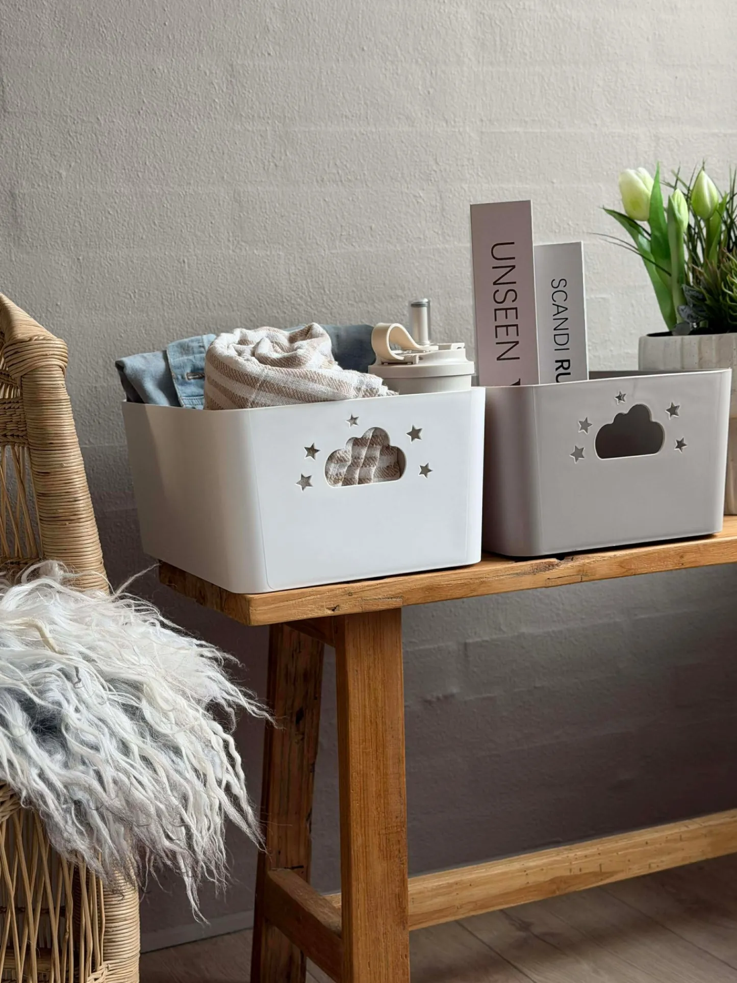 VIAMAJA Opbevaringskasse Cloud 34x25cm - Flere farver Online
