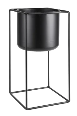 VIAMAJA Opsats med potte - Cube black Hot