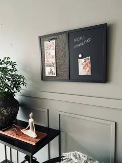 VIAMAJA Opslagstavle - Kombi med hessian og kridt Outlet