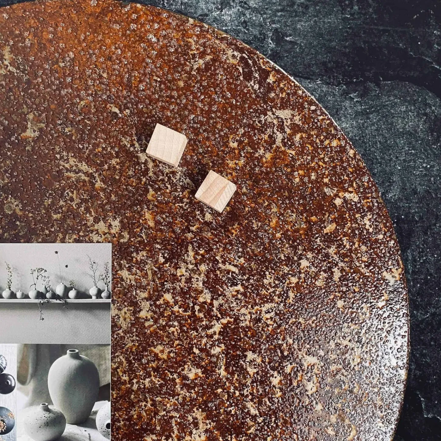 VIAMAJA Opslagstavle i jern - Rusty Ø35cm Discount