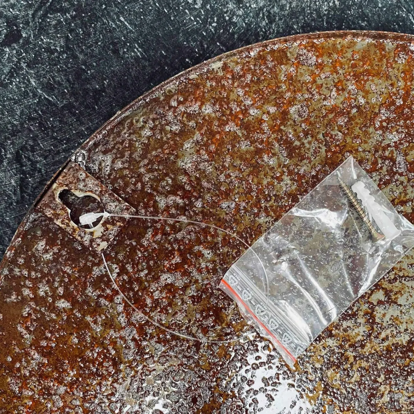 VIAMAJA Opslagstavle i jern - Rusty Ø35cm Discount