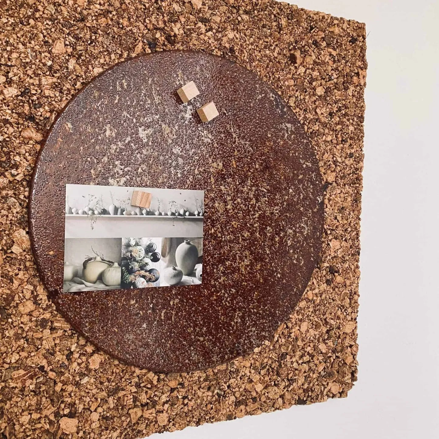 VIAMAJA Opslagstavle i jern - Rusty Ø35cm Discount